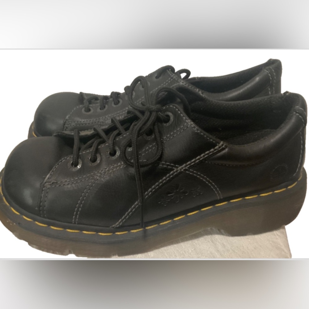 Dr. Martens Black Leather Mules